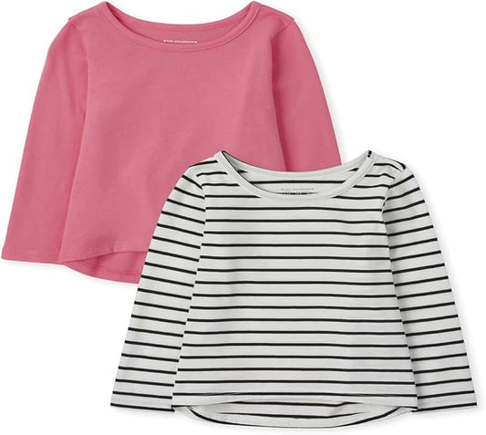 Baby Girl Long Sleeve Print Top Pack