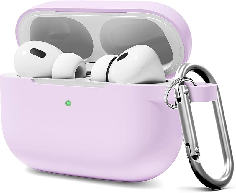 Lavender AirPods Pro Case Cover with Keychain