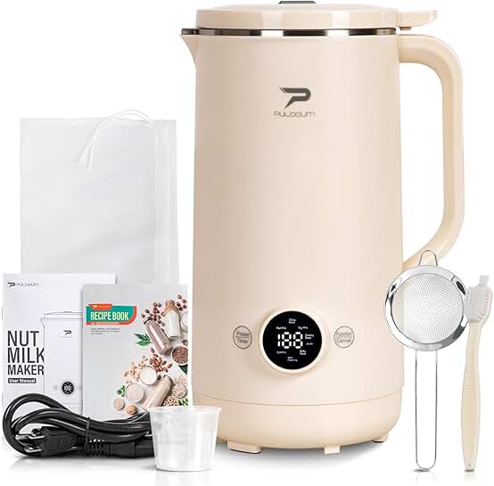 8-in-1 Nut Milk Maker for Homemade Beverages