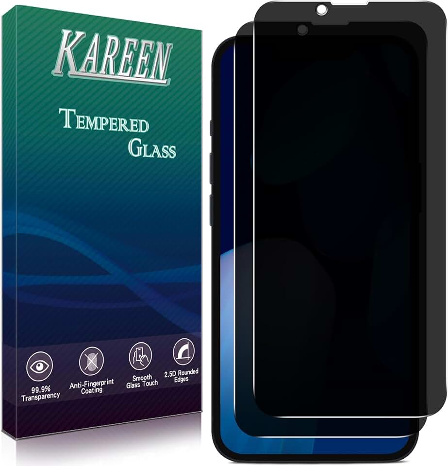 Two Privacy Screen Protectors for iPhone 14 Pro Max