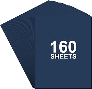 Blue Cardstock Paper, 160 Sheets, 8.5 x 11, 180gsm