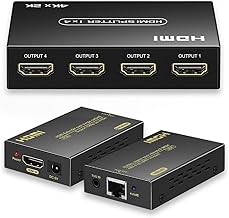 4K HDMI Splitter 1 In 4 Out with Cat5e/6 Extender