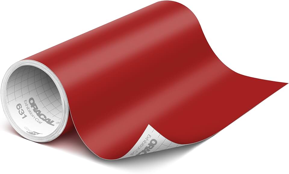 Matte Dark Red Vinyl Roll for Crafts and Decals