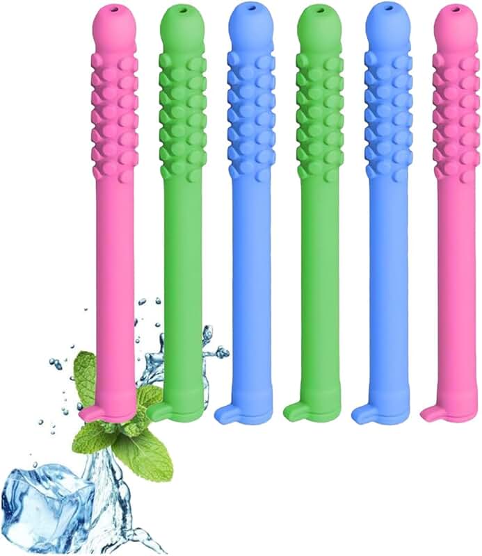 Set of six fruity chewable breath fresheners