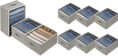 Set of 9 Large Wardrobe Clothes Organizers with Handles