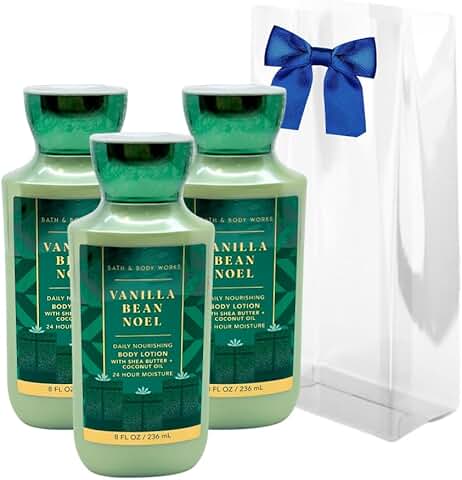 Vanilla Bean Noel Body Lotion Gift Set with Blue Bow