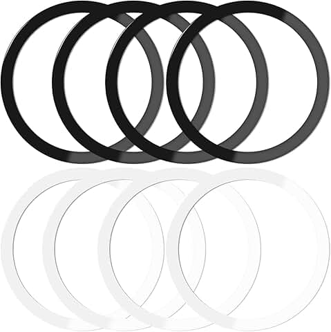 8 Pack Ultra-Thin Metal Rings for Phone Cases and Chargers