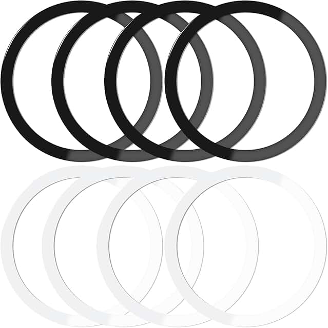 8 Pack Ultra-Thin Metal Rings for Phone Cases and Chargers