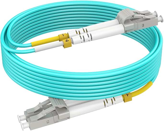 2m OM4 LC LC Multimode Fiber Patch Cables, 0.2m–153m