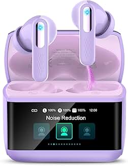 Lightweight Wireless Earbuds with Noise Cancelling and 48H Playtime