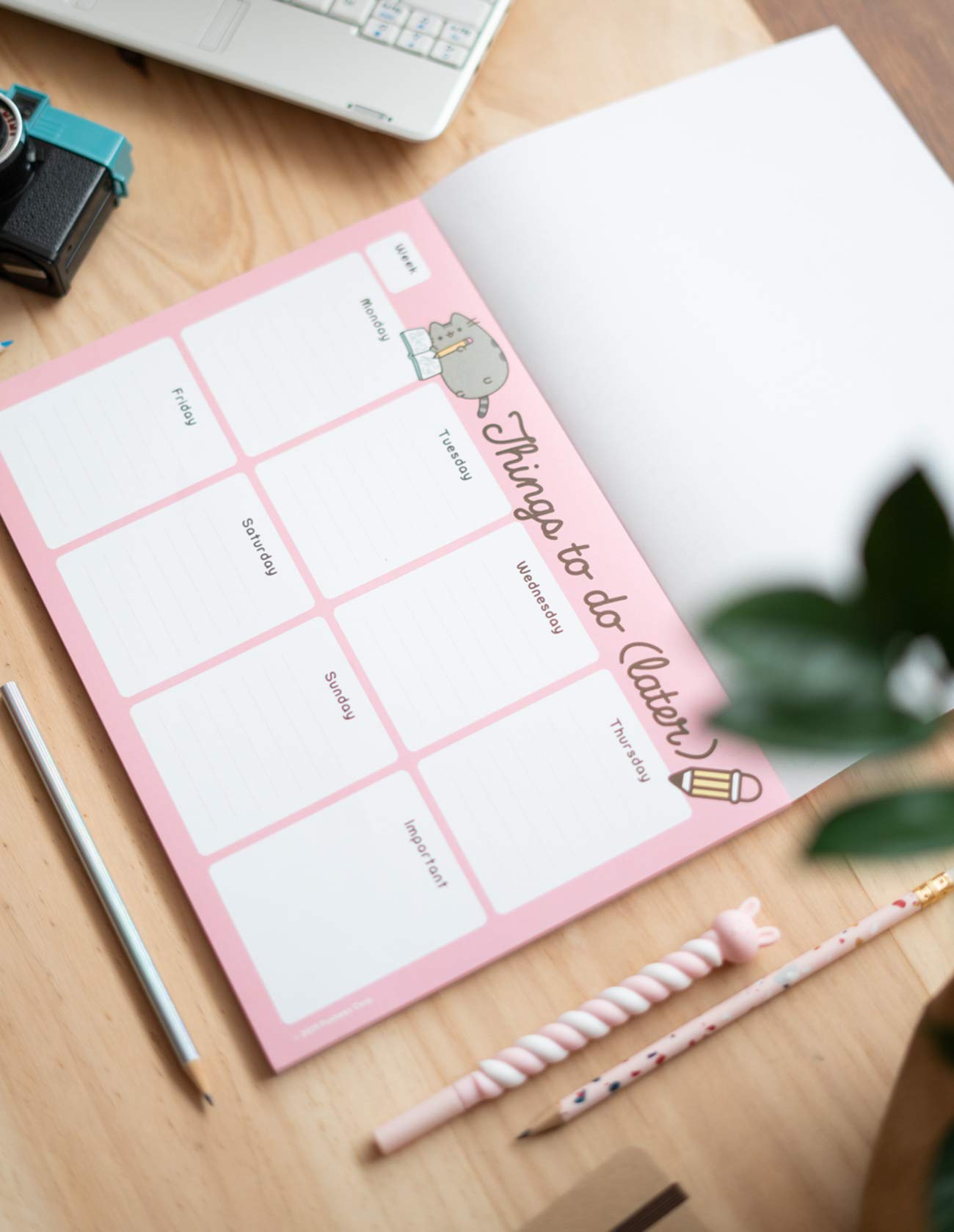 Pusheen To Do List Notepad with Calendar and Planner