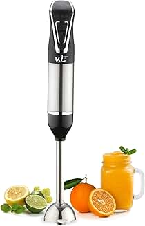 Rechargeable Cordless Hand Blender for Pureeing and Soups