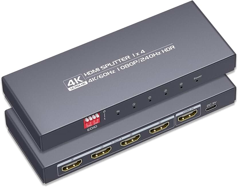 HDMI 1.4/2.0 Splitter 1 In 4 Out 60Hz