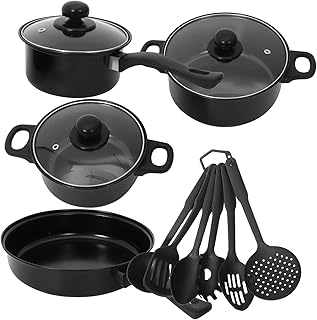 7-Piece Cast Iron Cookware Set with Lids