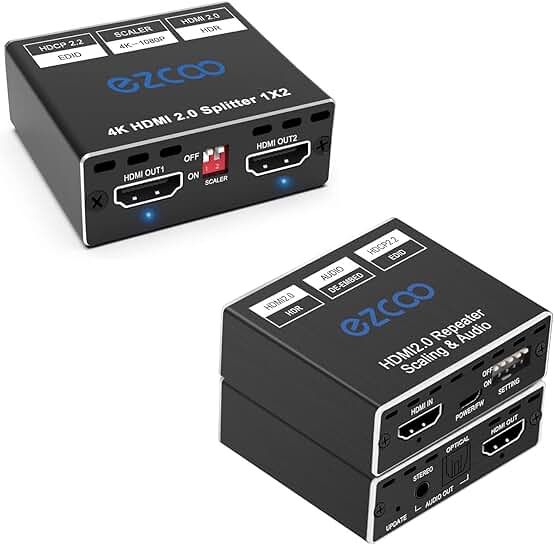 HDMI Audio Extractor with 4K Support and EDID Switch