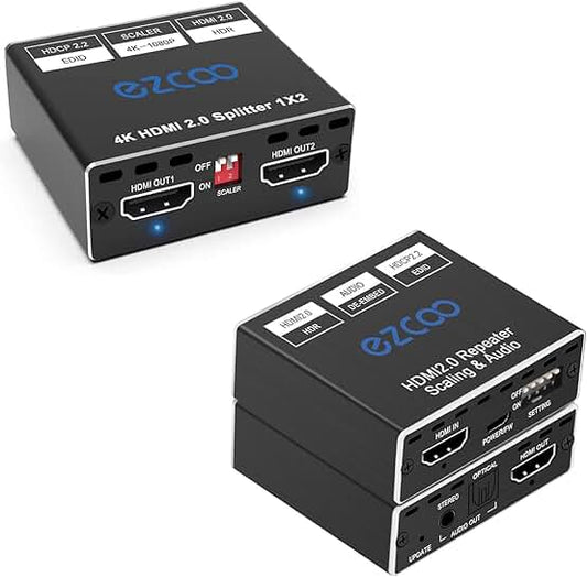 HDMI Audio Extractor with 4K Support and EDID Switch