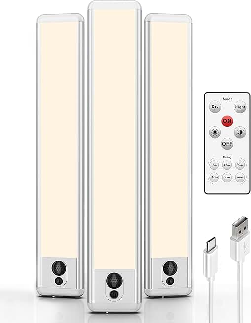 Wireless Rechargeable Under Cabinet LED Lights with Remote