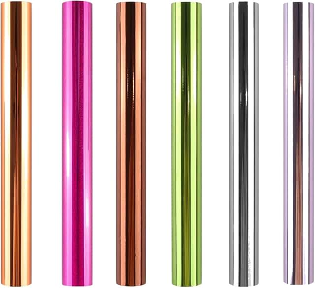 6-Color Metallic Foil Paper for Arts and Crafts