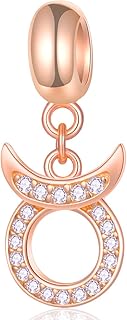 Rose Gold Zodiac Sign Charms for Bracelets and Necklaces