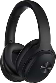Wireless Over-Ear Noise Cancelling Headphones with Deep Bass
