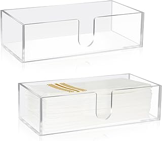 Small Clear Acrylic Folded Paper Towel Dispenser