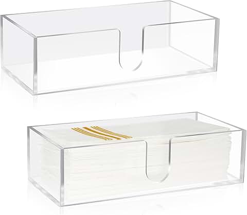 Small Clear Acrylic Folded Paper Towel Dispenser