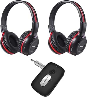 Wireless IR Headphones for Car Rear Entertainment