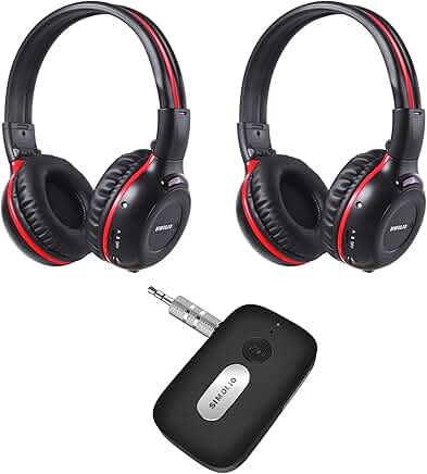 Wireless IR Headphones for Car Rear Entertainment