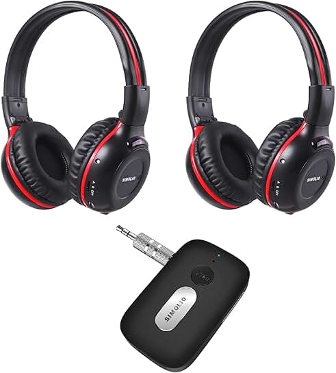 Wireless IR Headphones for Car Rear Entertainment