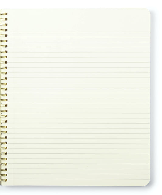 Large floral spiral notebook with 160 pages