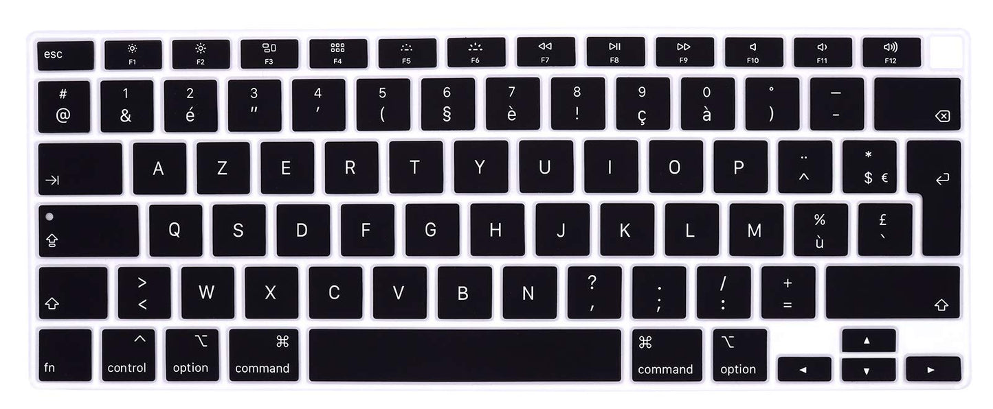 Ultra Thin French AZERTY Silicone Keyboard Cover for MacBook Air 13"