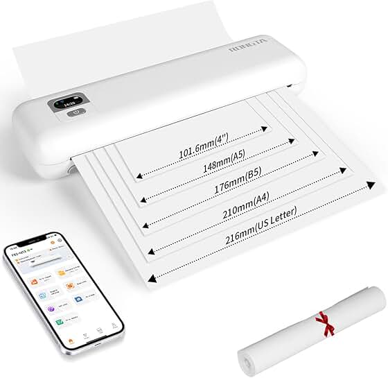 Wireless Portable Thermal Printer for Travel and Office