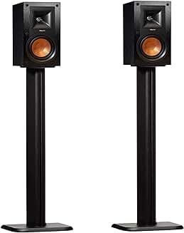 Universal Floor Speaker Stands with Vibration Absorption