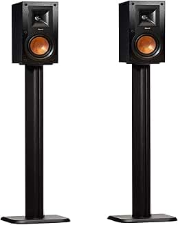 Universal Floor Speaker Stands with Vibration Absorption