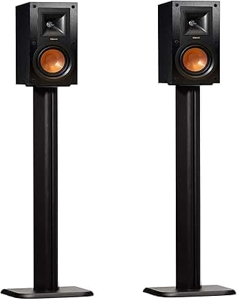 Universal Floor Speaker Stands with Vibration Absorption