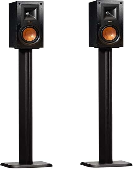 Universal Floor Speaker Stands with Vibration Absorption