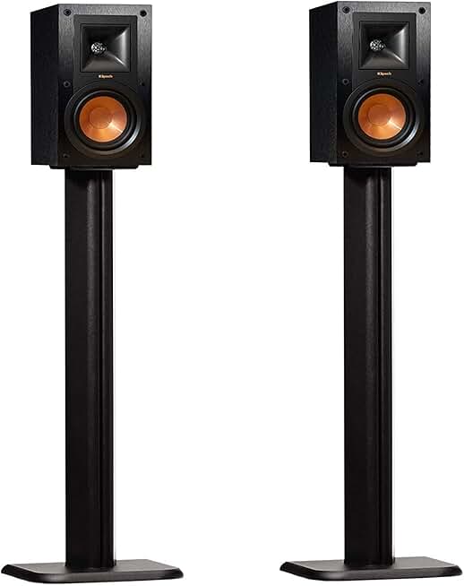 Universal Floor Speaker Stands with Vibration Absorption