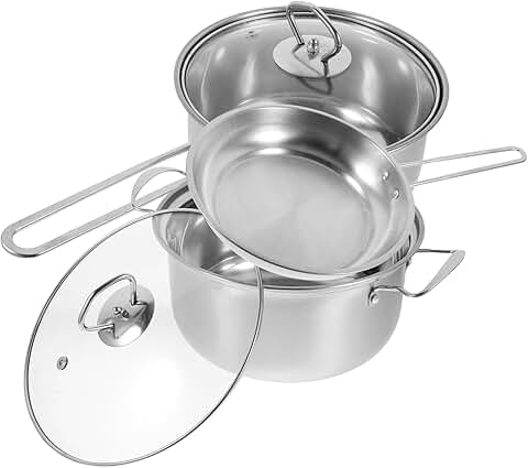 Stainless Steel Cookware Set with Lid and Handles