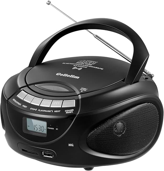 Portable CD Player with Radio Bluetooth and USB