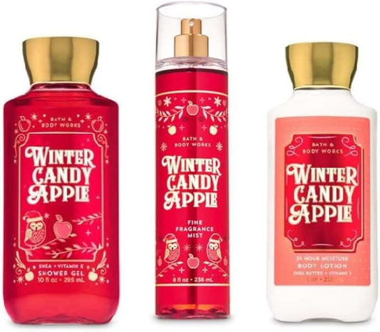 Winter Candy Apple Shower Gel, Mist & Body Lotion Set
