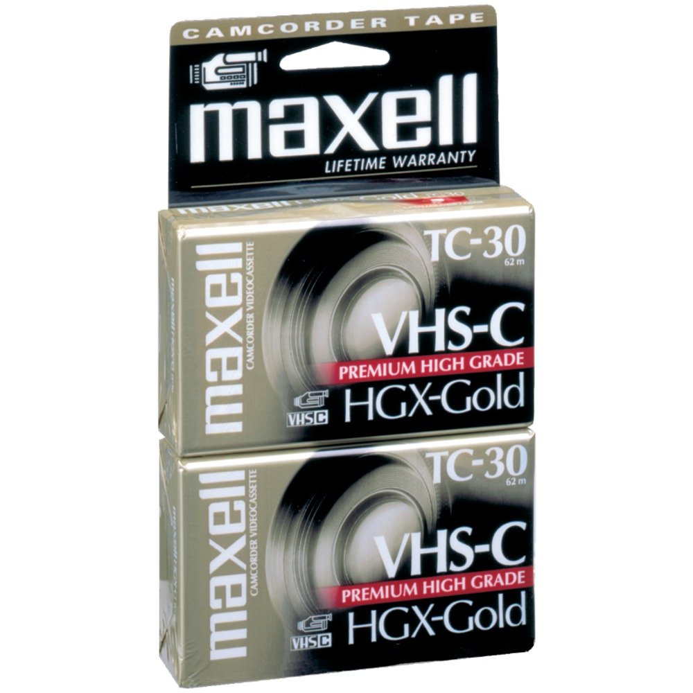 30 Min Gold High Grade Vhs-C Tape 2pk (1-Pack)