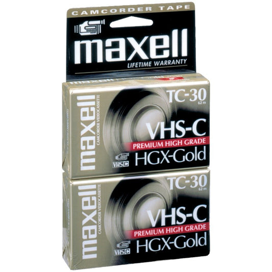 30 Min Gold High Grade Vhs-C Tape 2pk (1-Pack)