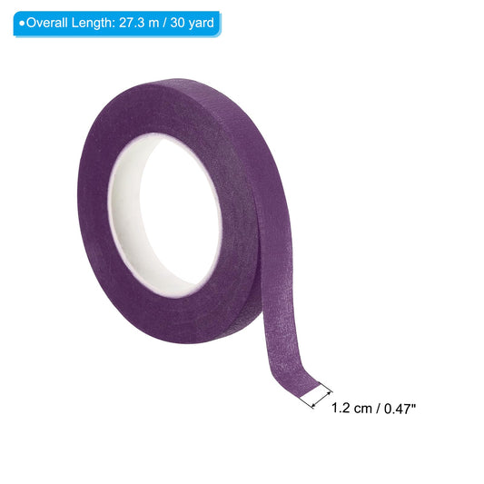 Vibrant Purple Floral Tapes 6 Rolls 27 Meters