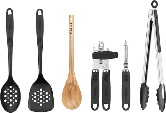 Heat-resistant wooden kitchen utensils set with spoons spatulas and ladles