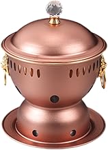 Copper-colored alcohol burner for camping cooking