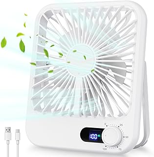 Small Rechargeable Portable Fan for Sleep and Travel