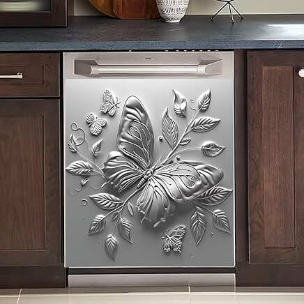 Stainless Steel Butterfly Magnet Cover for Fridge Door