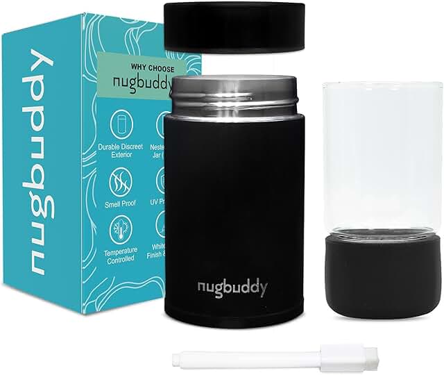 Small Vacuum Sealed Storage Container with Glass Jar and Marker