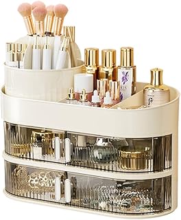 Cream cosmetic and stationery storage box with brush case
