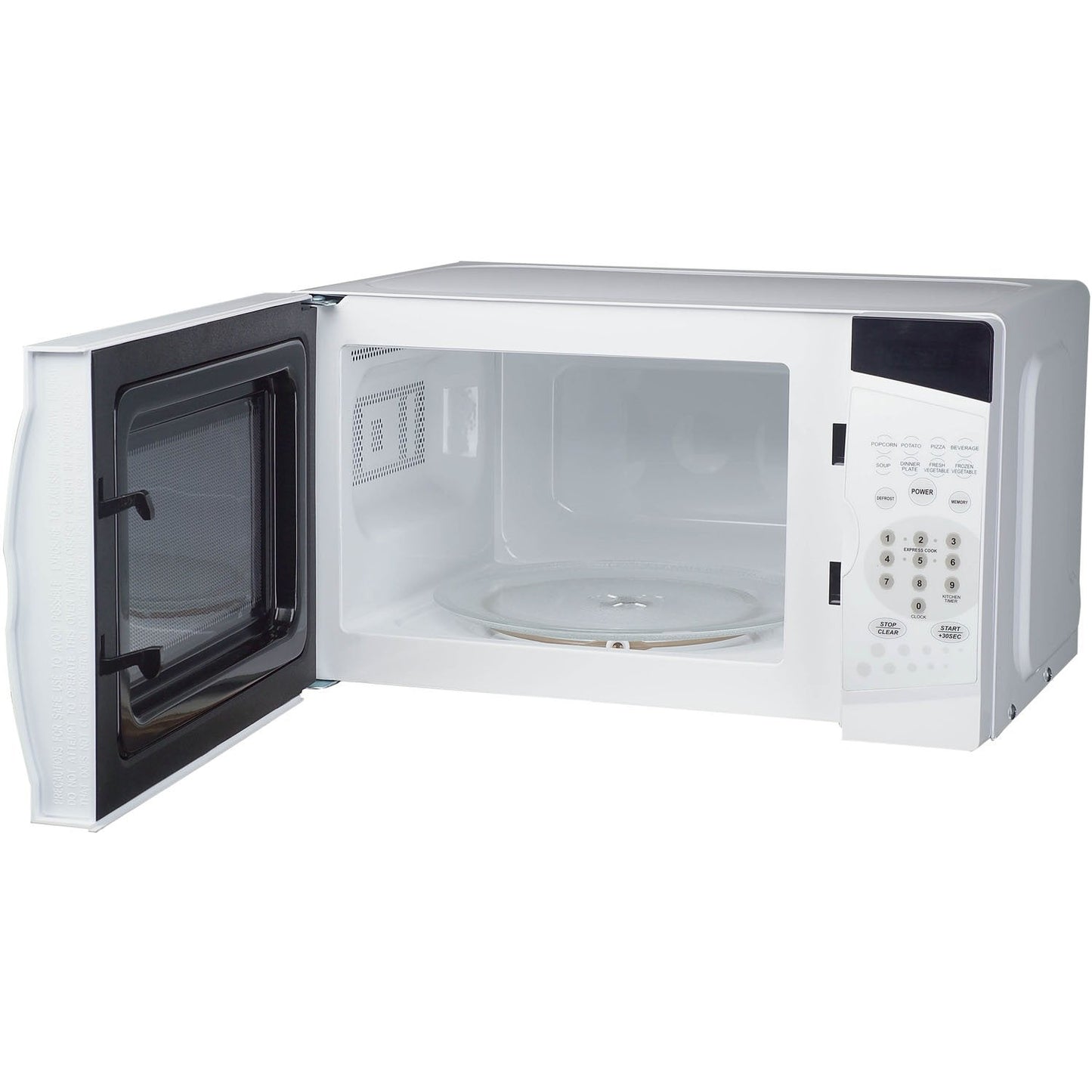 0.7 Cu. Ft. 700W Oven in White Countertop Microwave.7